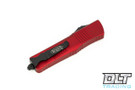 Microtech 146-1RD Combat Troodon Bowie - Red Handle - Black Blade