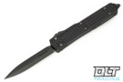 Microtech 122-1UT-DS Ultratech D/E - Black Frag Handle - Black Blade - Signature Series