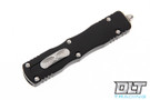 Microtech 225-4 Dirac D/E - Black Handle - Satin Blade