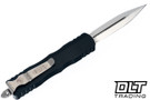 Microtech 225-4 Dirac D/E - Black Handle - Satin Blade