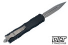 Microtech 227-12AP Dirac Delta D/E - Black Handle - Apocalyptic Blade