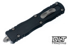 Microtech 227-12AP Dirac Delta D/E - Black Handle - Apocalyptic Blade