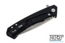 Case Marilla - Black Aluminum - Black G-10 Inlay - Stonewashed Blade