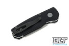 Pro-Tech Runt 5 - Black Handle - Stonewashed Blade - Reverse Tanto
