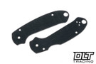 RGT Spyderco Para 3 Scale Set - Skinny Mod - Double Black Linen Micarta
