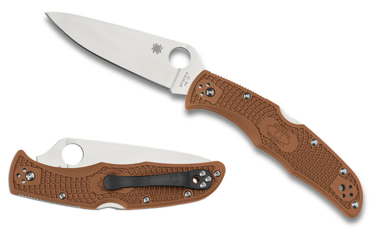 Spyderco Endura 4 - Brown Flat Ground