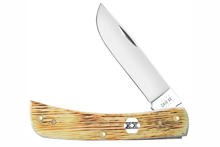 Case Sod Buster Jr Burnt Natural Barnboard Jigged Bone