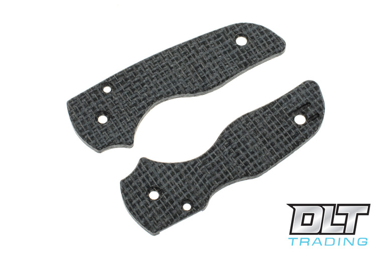 RGT Spyderco Lil' Native Scale Set - Black Burlap Micarta