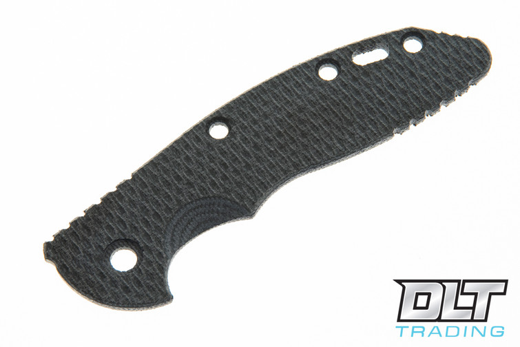 Hinderer 3.5" XM-18 Textured Black Canvas Micarta Scale