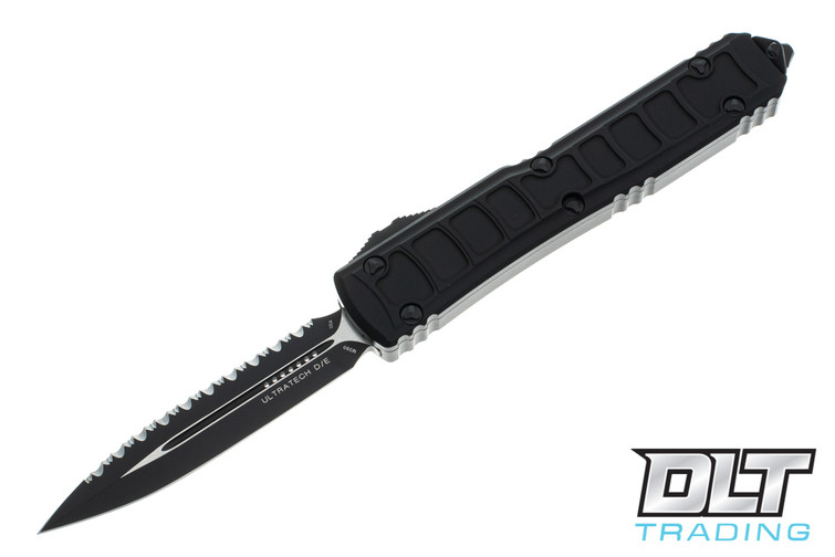 Microtech 122II-3TS Ultratech D/E - Black Handle - Black Blade