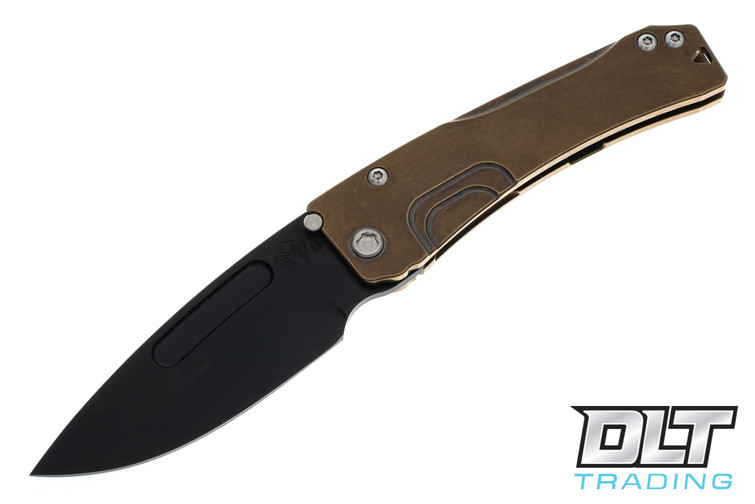 Medford Slim Midi Marauder Drop Point - Tumbled PVD S90V - Bronze Anodized Titanium