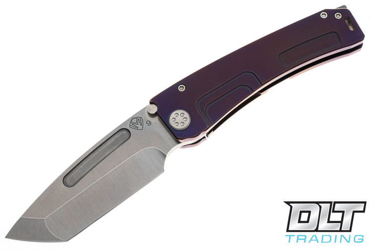 Medford Marauder H Tanto - Tumbled S90V - Violet Anodized Titanium