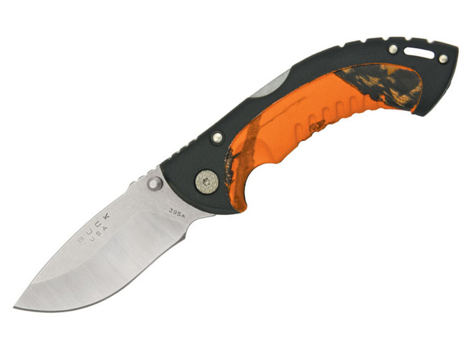 Buck 395 Folding Omni Hunter 10PT - Blaze Orange Camo