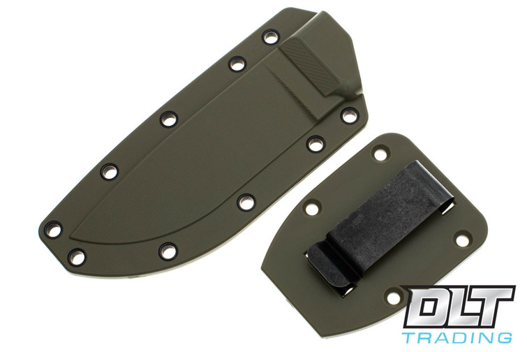 ESEE 4 Molded Sheath with Clip Plate - OD Green