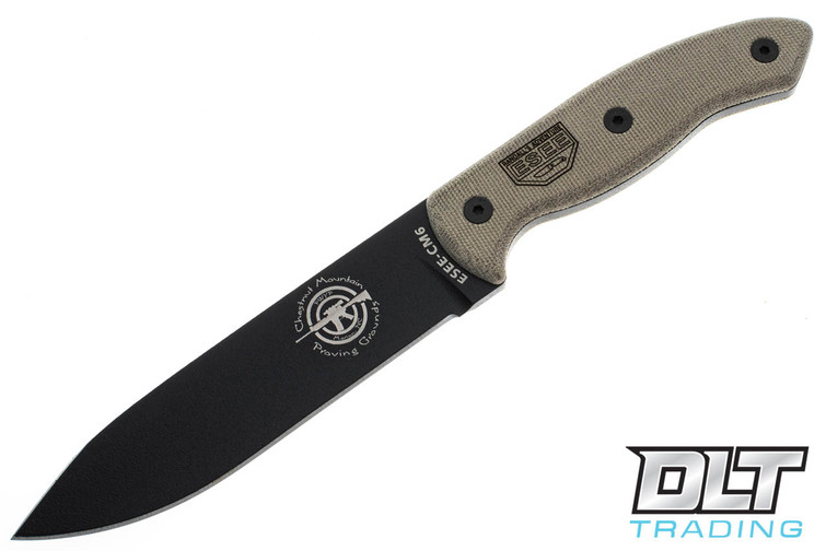 ESEE CM-6 Terrill Hoffman Design Knife - Black Kydex