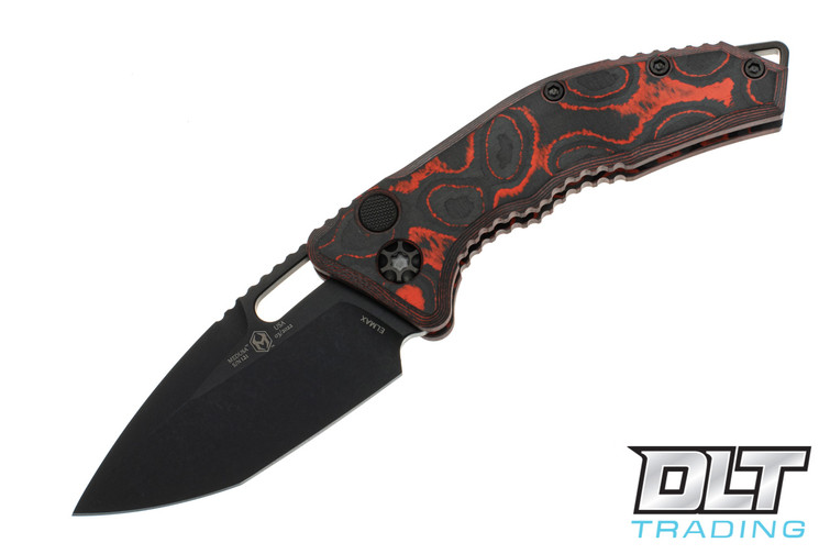 Heretic Medusa TE - Orange Camo Carbon Fiber - DLC Hardware - Two Tone Blade