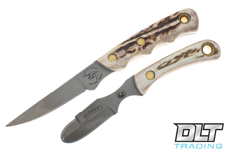 Knives of Alaska Jaeger / Muskrat Combo - Stag Knives of Alaska Jaeger / Muskrat Combo - Stag