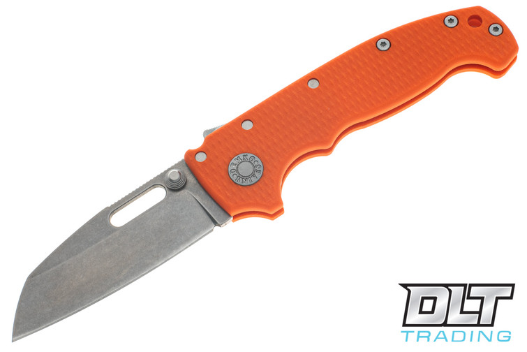 Demko MG AD20S S45VN - Slotted Shark Foot - Orange G-10