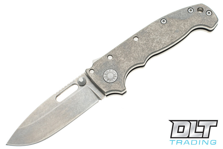 Demko MG AD20S Elmax - Slotted Drop Point - Lightweight Smooth Titanium
