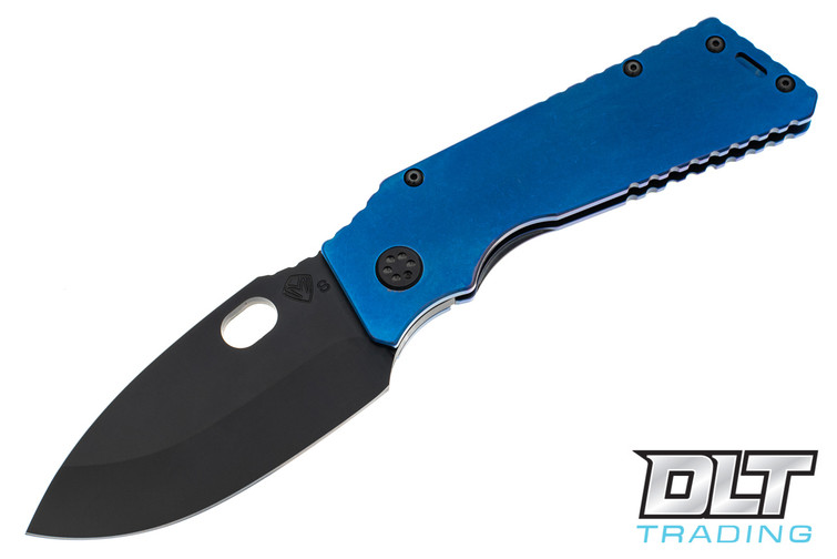 Medford TFF-1 - PVD S35VN - Blue Anodized Titanium - Black Hardware & Clip