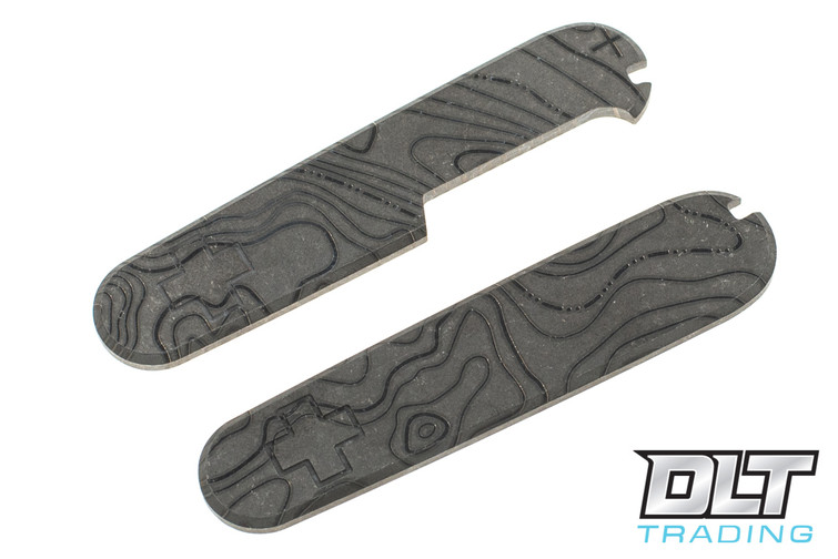 RGT Scale Set for Swiss Army 91mm - Dark Washed Titanium - Topo