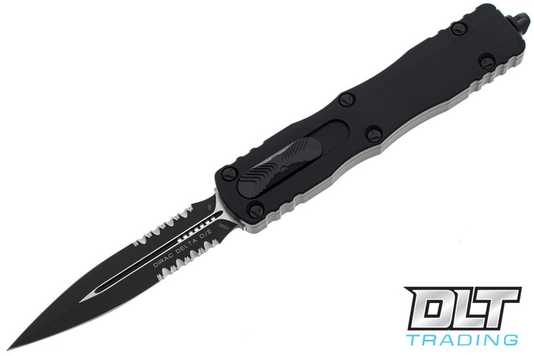 Microtech 227-2T Dirac Delta D/E - Black Handle - Black Blade