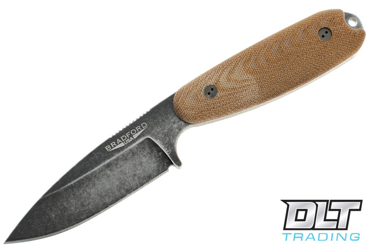 Bradford Guardian 3.5 Cru-Wear - 3D Natural Micarta - Saber Grind - Nimbus Finish