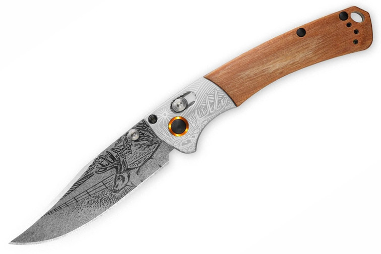 Benchmade 15085 Mini Crooked River Limited Edition Art Series - Whitetail Deer