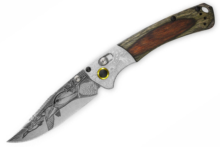 Benchmade 15085 Mini Crooked River Limited Edition Art Series - Mallard Duck
