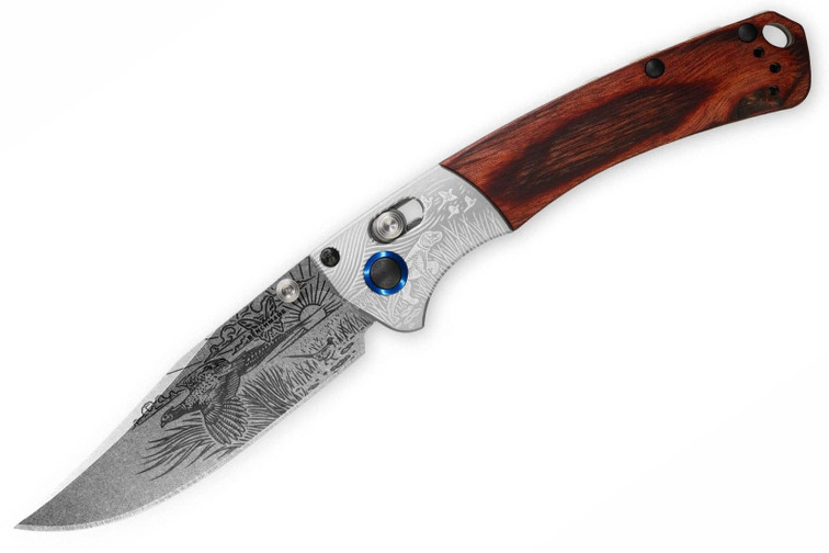 Benchmade 15085 Mini Crooked River Limited Edition Art Series - Ringneck Pheasant