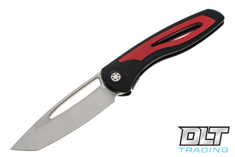 Sharp By Design Apex Tanto Front Flipper - Black & Red - S90V Blade