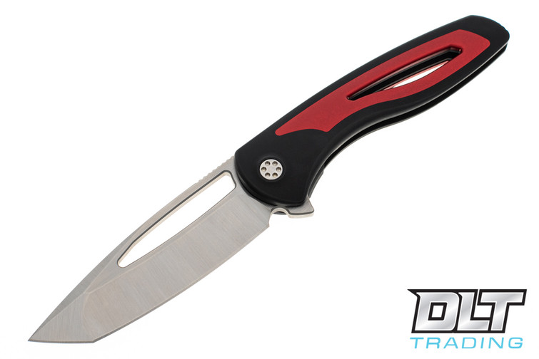 Sharp By Design Apex Tanto Flipper - Black & Red - S90V Blade