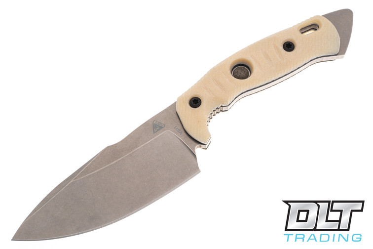 FOBOS Alaris 3V - Stonewashed - Ivory Micarta - Black Liners