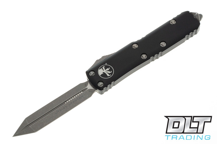 Microtech 230-10AP UTX-85 Spartan - Black Handle - Apocalyptic Blade