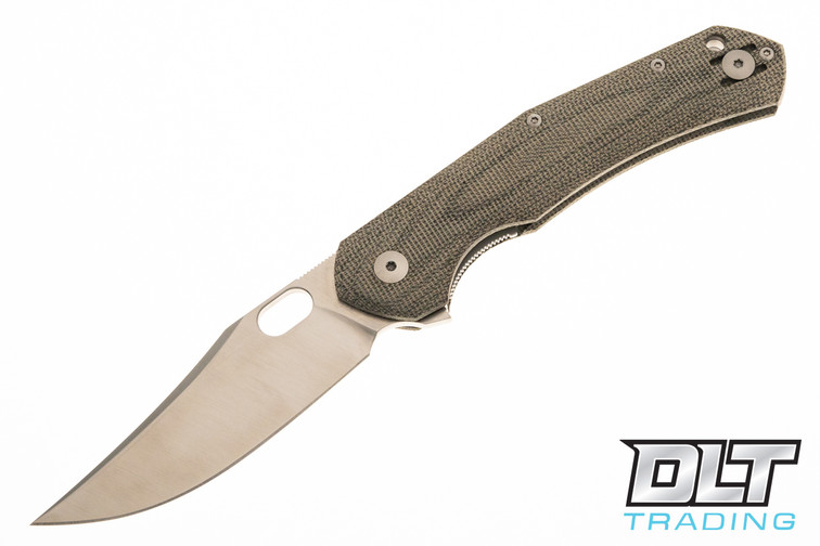 GiantMouse ACE Jutland - Green Canvas Micarta