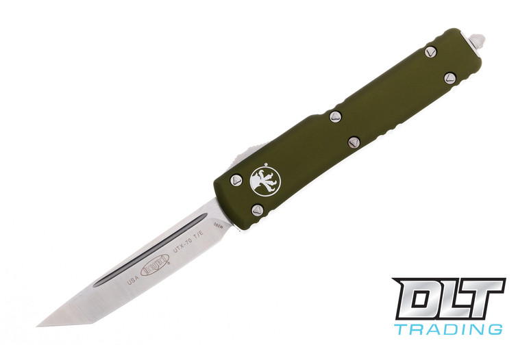 Microtech 149-4OD UTX-70 T/E - OD Green Handle - Satin Blade