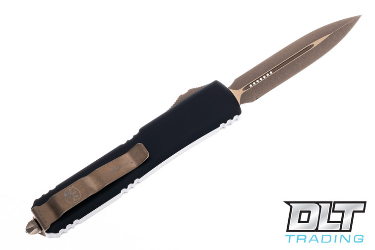 Microtech Ultratech T/E Black Handle Bronze Apocalyptic Blade