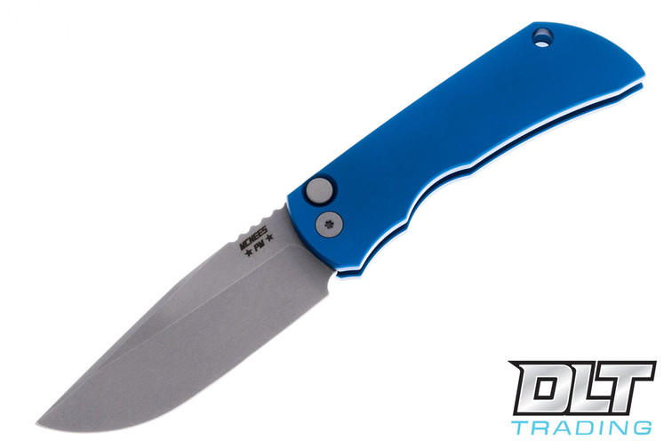 McNees PM Mac 2 3.5" Auto - Blue Anodized Aluminum - MagnaCut Blade