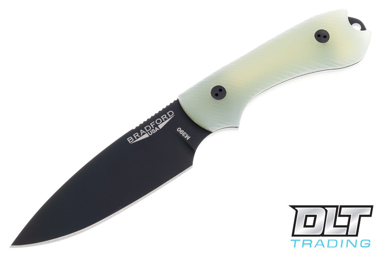 Bradford Guardian 3 M390 - 3D Micro Textured Ghost G-10 - Saber Grind - Black DLC