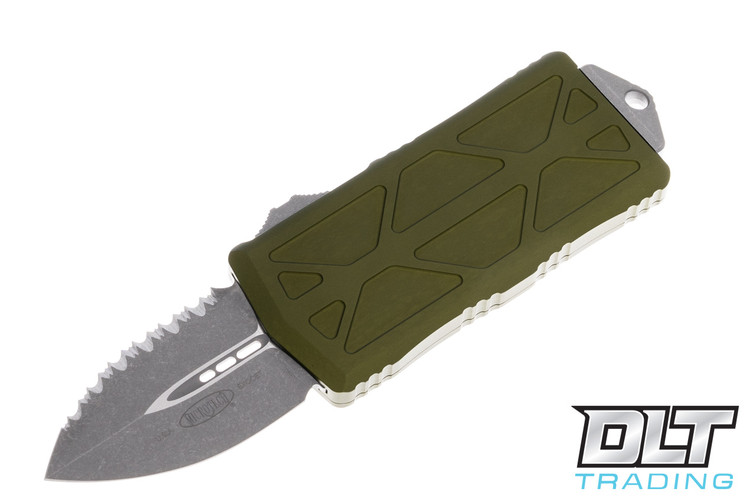 Microtech 157-12APOD Exocet D/E - OD Green Handle - Apocalyptic Blade