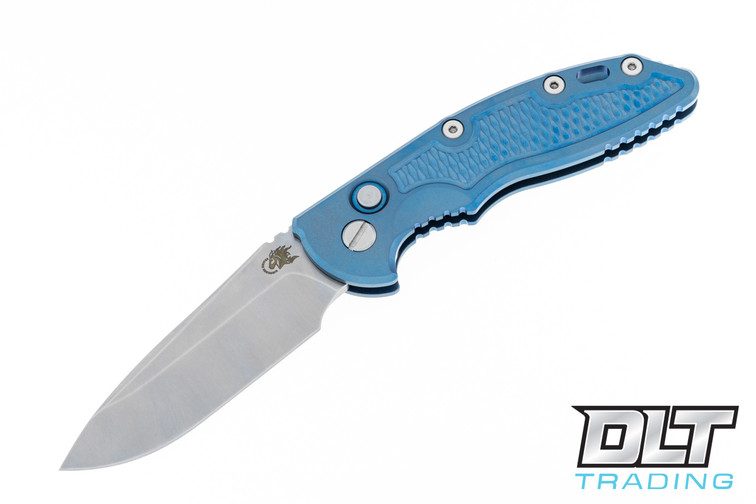 Hinderer 3.5" XM-18 Auto Spearpoint - Blue Anodized Titanium