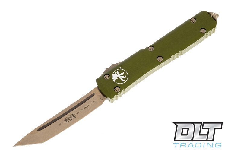 Microtech 123-13OD Ultratech T/E - OD Green Handle - Bronze Blade