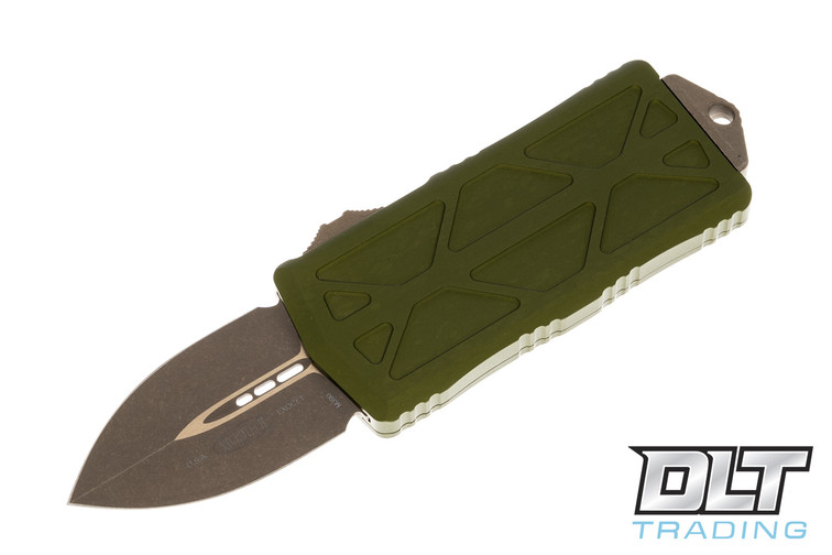 Microtech 157-13APOD Exocet D/E - OD Green Handle - Bronze Apocalyptic Blade