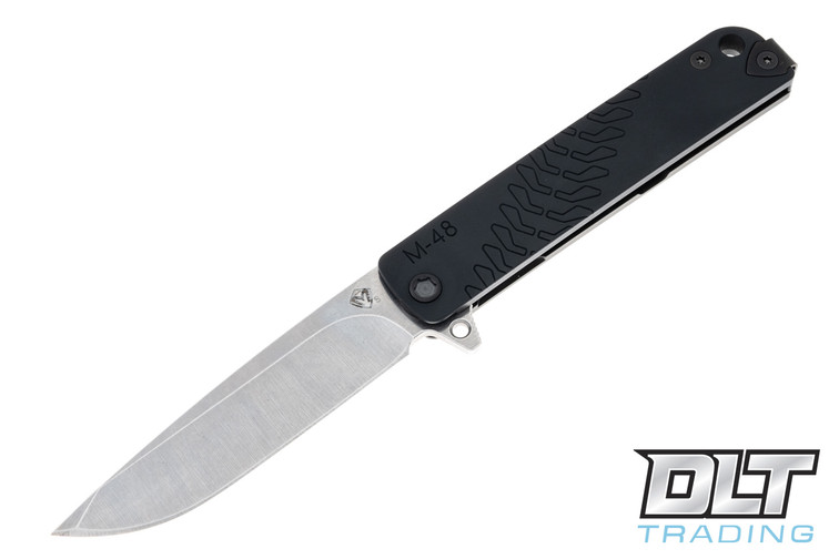 Medford M-48 Tumbled S35VN - Black Aluminum & PVD Titanium - PVD Hardware & Clip