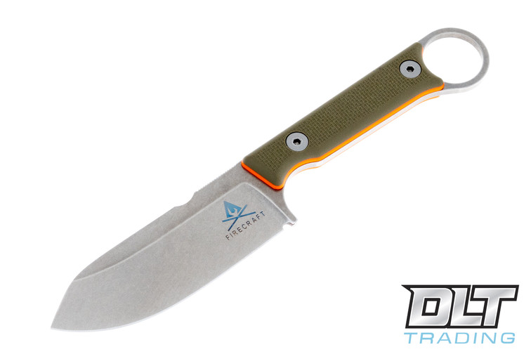 White River Firecraft 3.5 Pro - Green G-10 - Orange Liners
