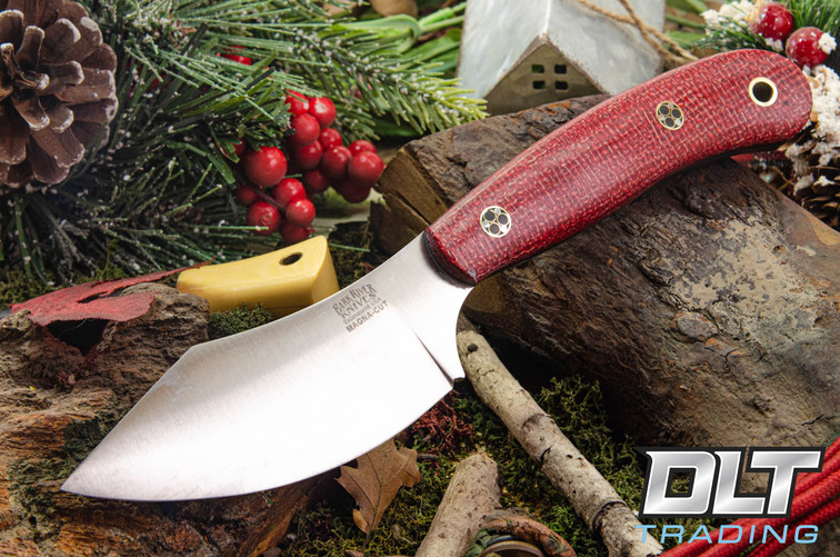 Bark River JX6 II MagnaCut Crimson Burlap - Thick Black Liners - Mosaic Pins