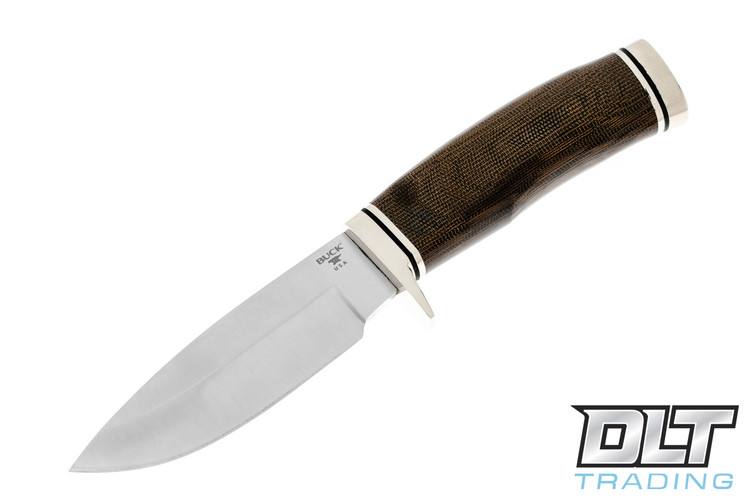 Buck Vanguard Pro - Green Canvas Micarta