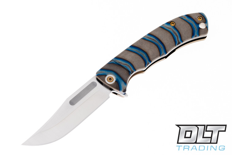 Vehement Mongrel S45VN - Flamed & Bronze Anodized Titanium - Tumbled Blade - Bronze Hardware #16