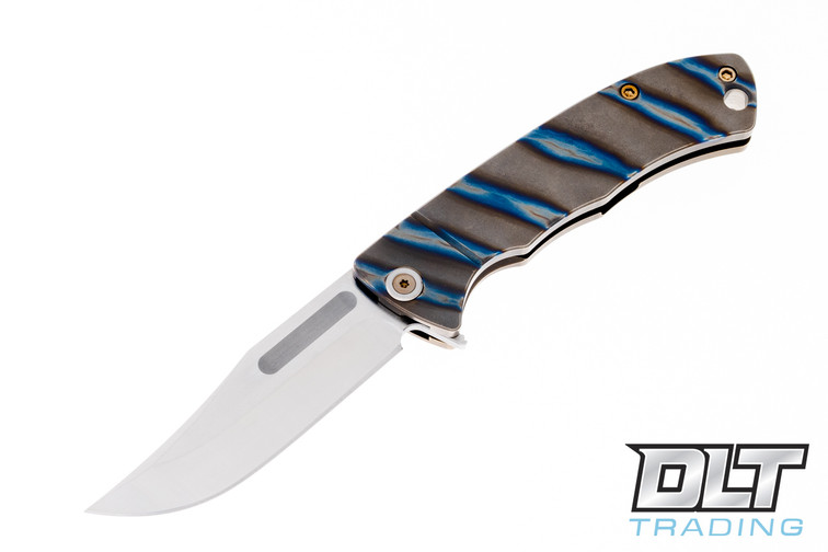 Vehement Mongrel S45VN - Flamed & Bronze Anodized Titanium - Tumbled Blade - Bronze Hardware #9