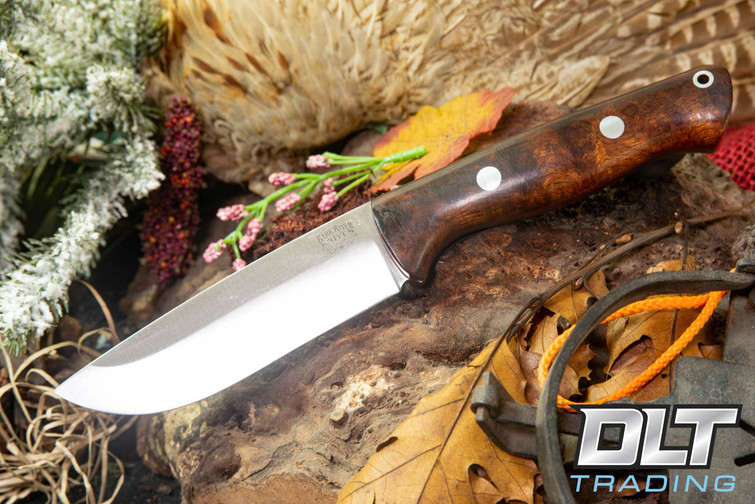 Bark River EXT-2 LT 3V Desert Ironwood Burl - Red Liners #09